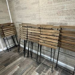 10 Yard/ Indoor Decoration Wooden Metal Chairs