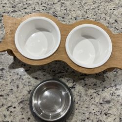 ELEVATED DOG CERAMIC FEEDER 