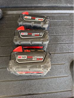 Milwaukee 3 5.0 batteries