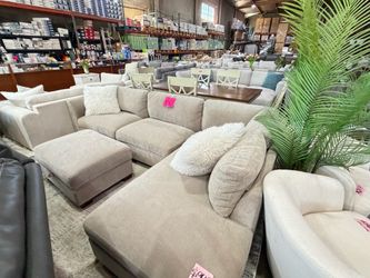 Beige Sectional couch from Costco ,Same Day Delivery