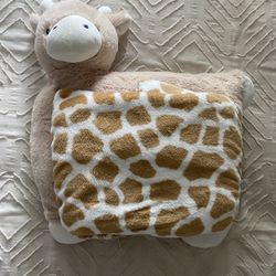 Animal Pillow With Blanket 