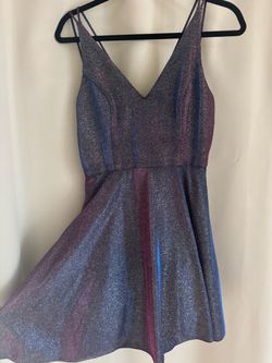 Glitter Skater Mini Dress with Double Straps