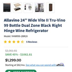 Allavino 99 Bottle Wine Cooler