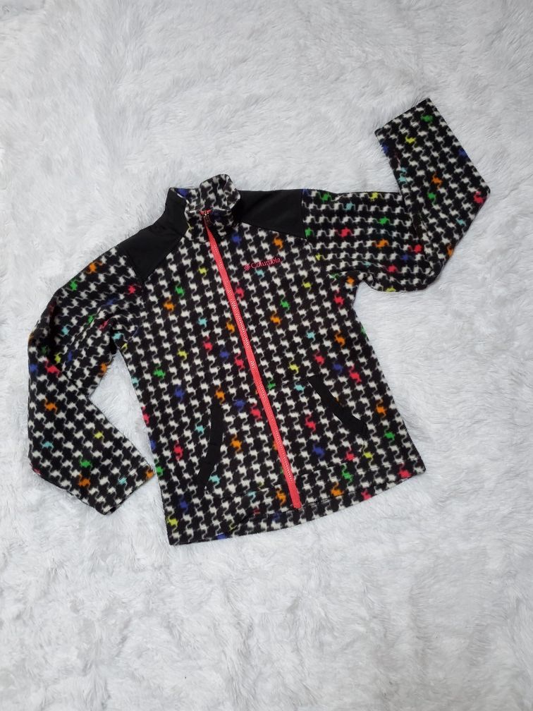 COLUMBIA GIRL'S RAINBOW FLEECE JACKET!