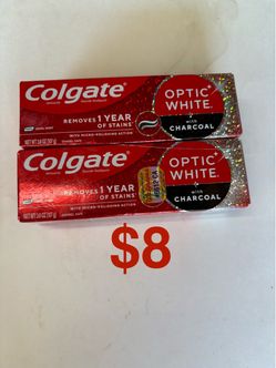 Colgate Optic White Charcoal Toothpaste 2-Pack