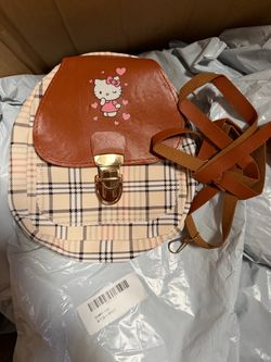 Hello Kitty Plaid Crossbody Bag