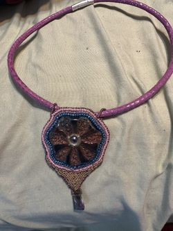 Bead Embroidery Necklace