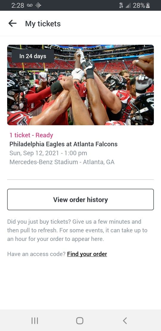 Falcons - Eagles Tickets