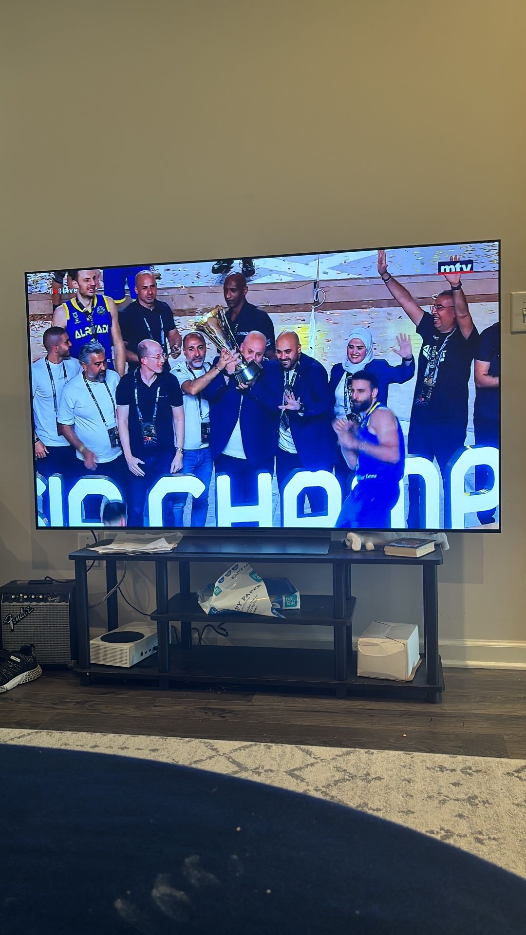65" LG tv with stand for sale. Like New