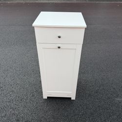 Tilt Out Laundry Hamper Cabinet,10 Gallon Laundry Cabinet with Drawers ＆ Hidden Baskets