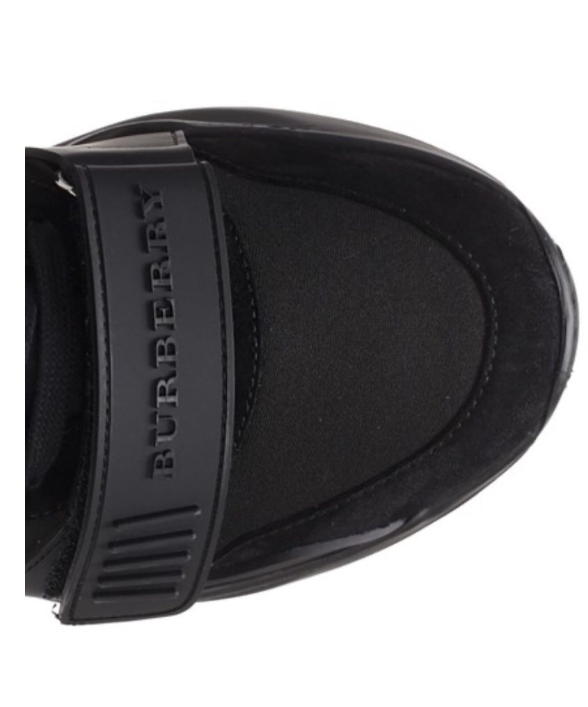 Burberry shoes black hight top sneakers