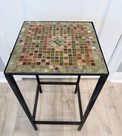 Mosaic Tile Top Accent Table