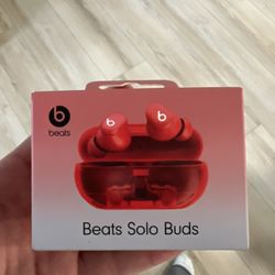 NEW Beats Solo Buds (Transparent Red) - Sealed