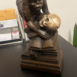 Vintage Monkey Skull Sculpture 1967 Marwel “Thinker”