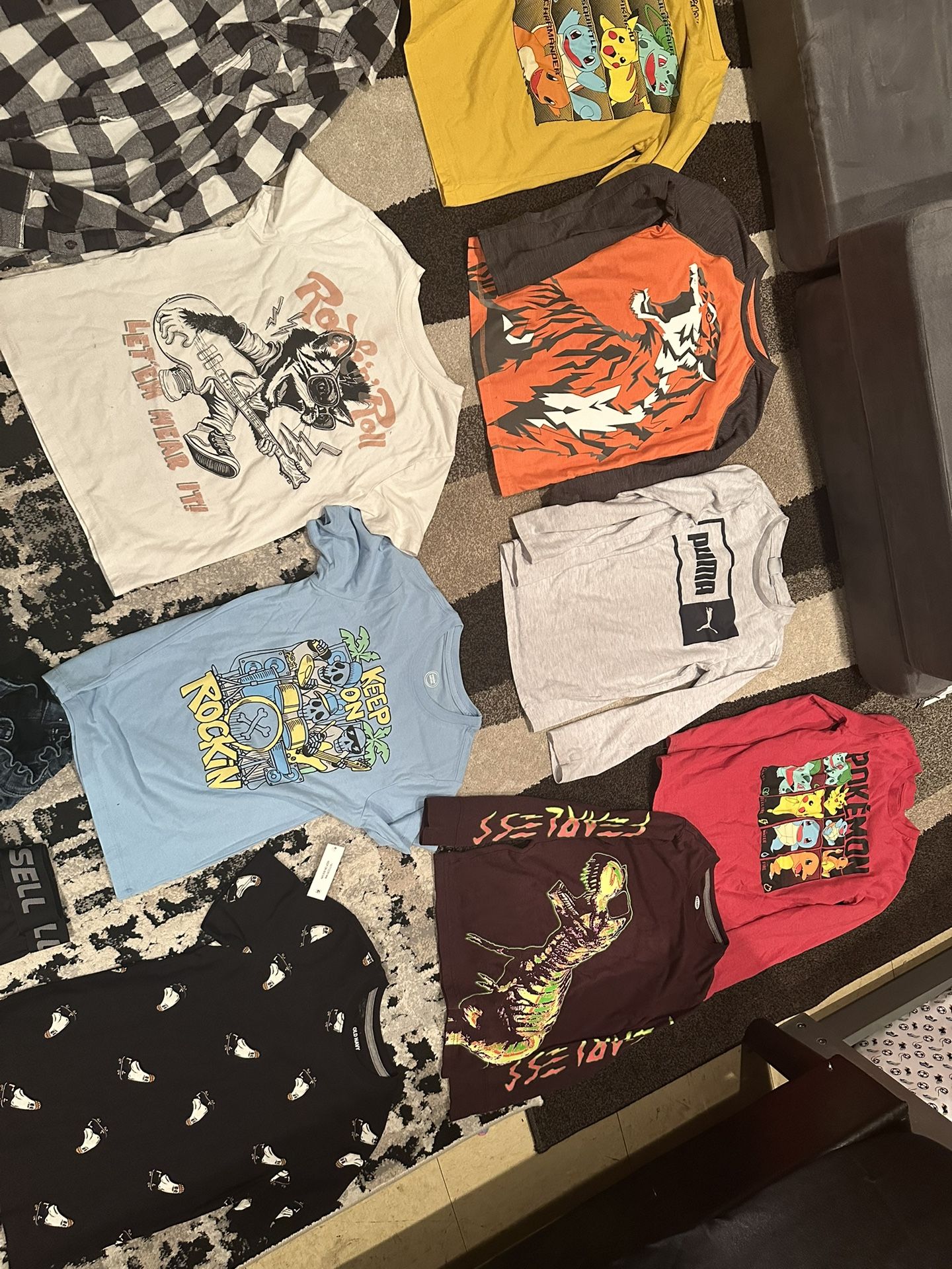 Large Bag Full Of Boys Clothing Size Medium 8- 48 Pieces