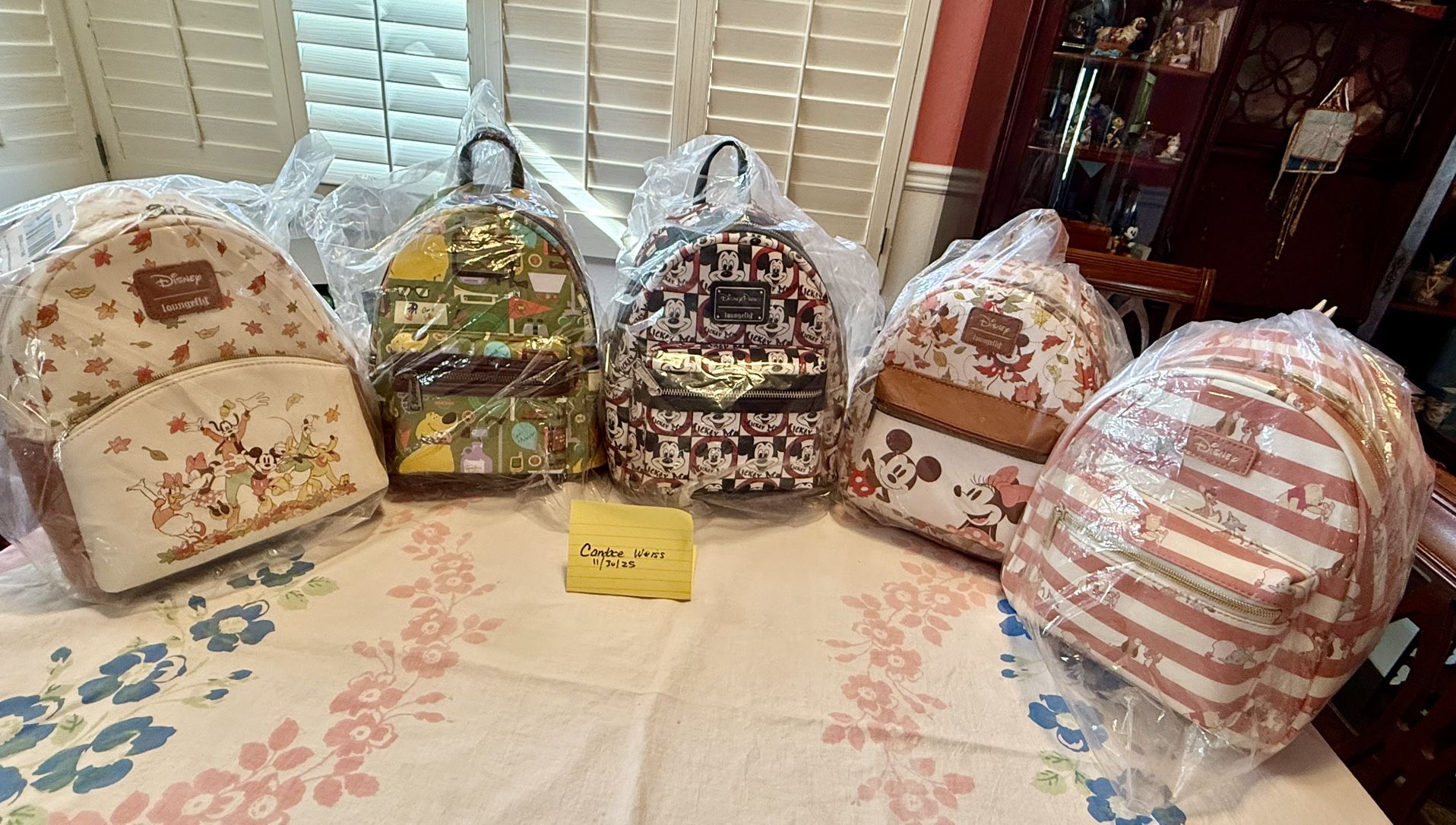 Loungefly mini Backpacks, Most Disney 