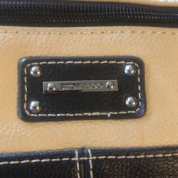 STONE & CO BEIGE /NAVY BLUE HAND BAG