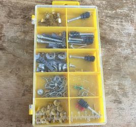 Hardware organizer assorted screws pins