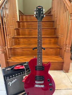 Epiphone Les Paul w/ Fender Champion 20 Amp