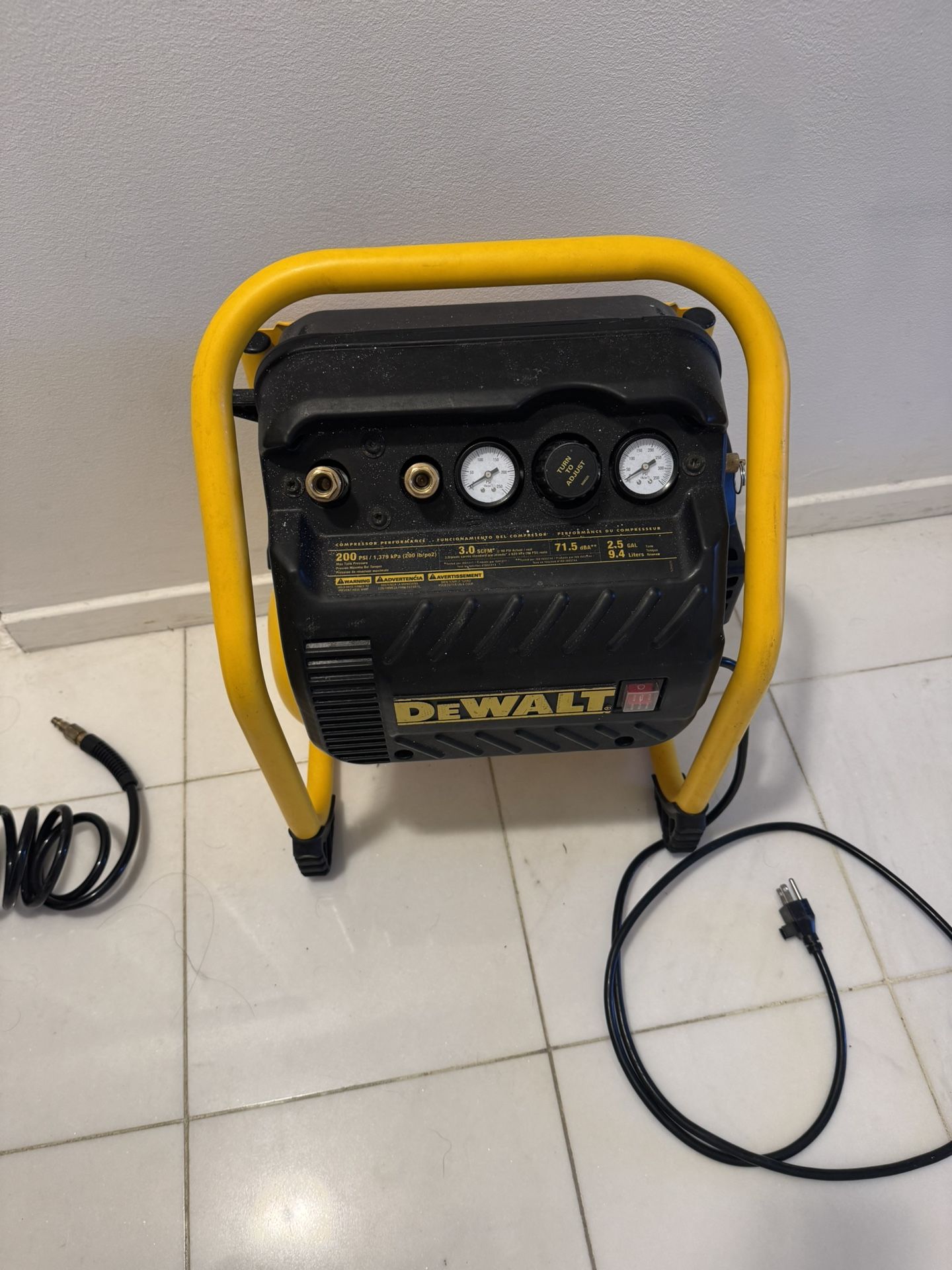Dewalt air compressor (DWFP55130)