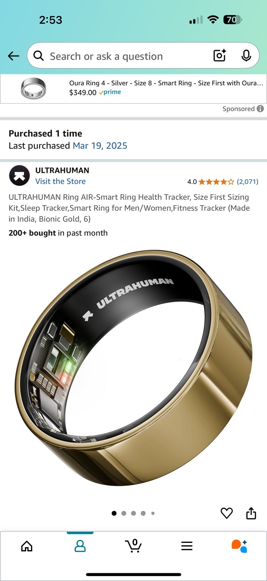 Ultra Human Ring W Charger