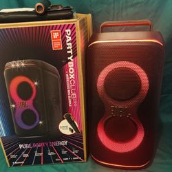 JBL Partybox Club Live 120 Portable Bluetooth Party Speaker w/ LED Lights, Wireless Microphone