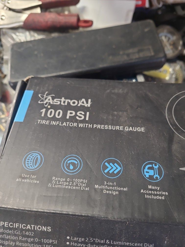Astroai 100 Psi Tire Gauge New