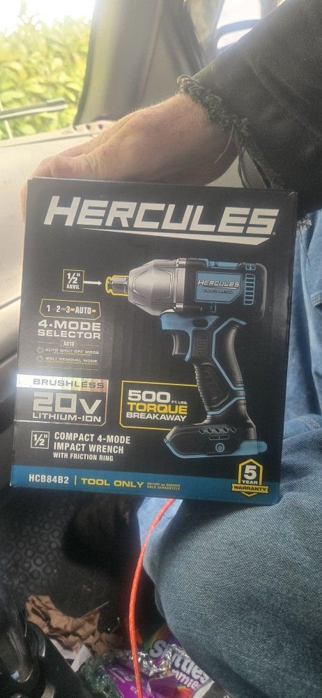 Hercules ½in Dr Impact 20v W/ 2 Batteries