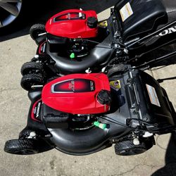  (2) HONDA GCV170 4in1 SELF PROPELLED LAWN MOWERS