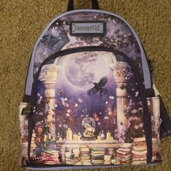 Dark And Horror Theme Book Loungefly Backpack NWT 