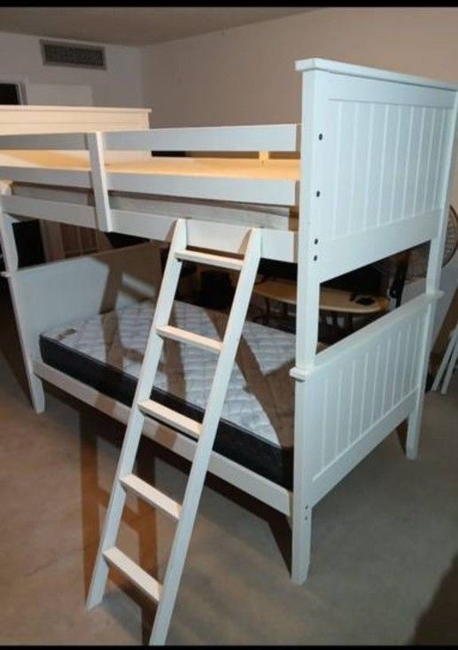 Very Sturdy Nice BUNK BEDS WITH GOOD CLEAN MATTRESSES. Does Come With Ladder