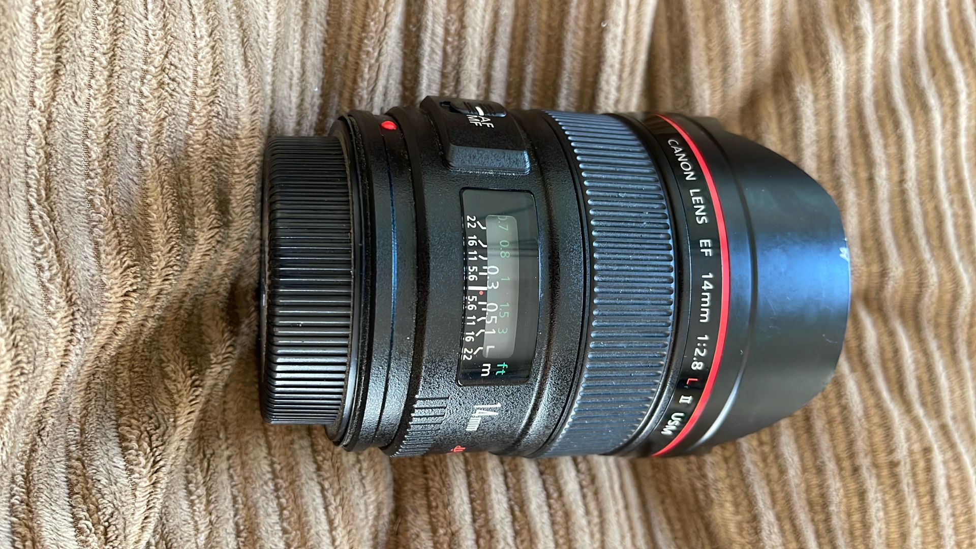 Cannon UsmII Fixed 14mm F2.8 Lens 