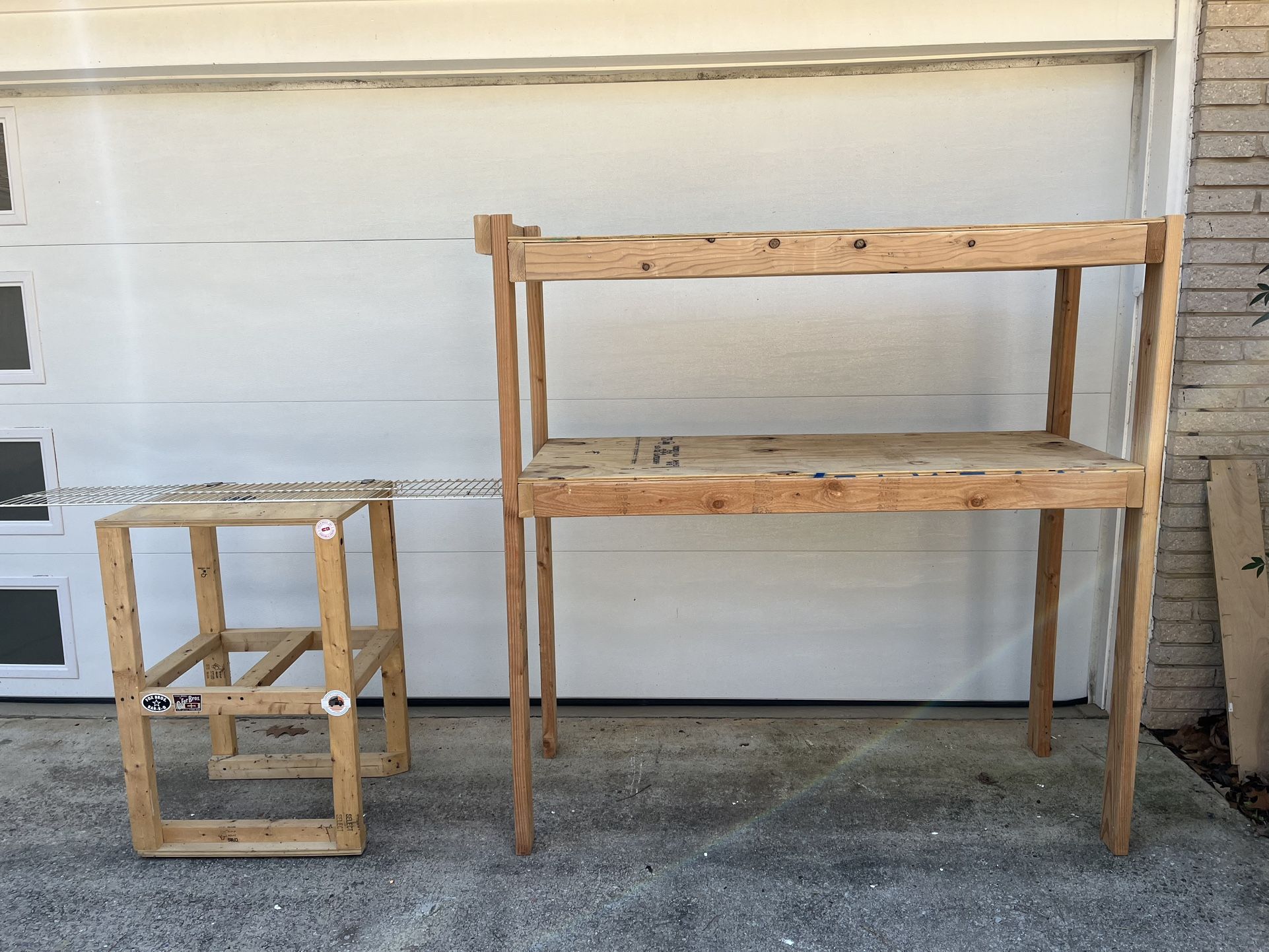 Garage Shelves Storage Solid Wood