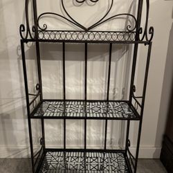 Metal & Mirror Mosaic Decorative Shelf