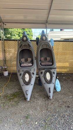 Pair of 10’ trophy kayaks