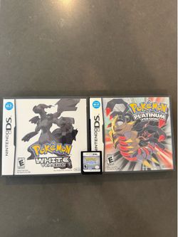 Authentic Pokémon DS Lot - White CIB + Platinum CIB + SoulSilver Loose | Tested