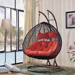 Double Seater Hanging Basket Nest Comes In 3 Colors White & Blue Black & Grey And Black & Red Brand New Firm Price $490