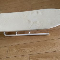 Ironing Board Portable Canvas Top Wooden Tabletop Vintage