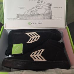 Brand New Cariuma (Catiba Pro High) Skate Shoes Black Size 9.5 men/11 women