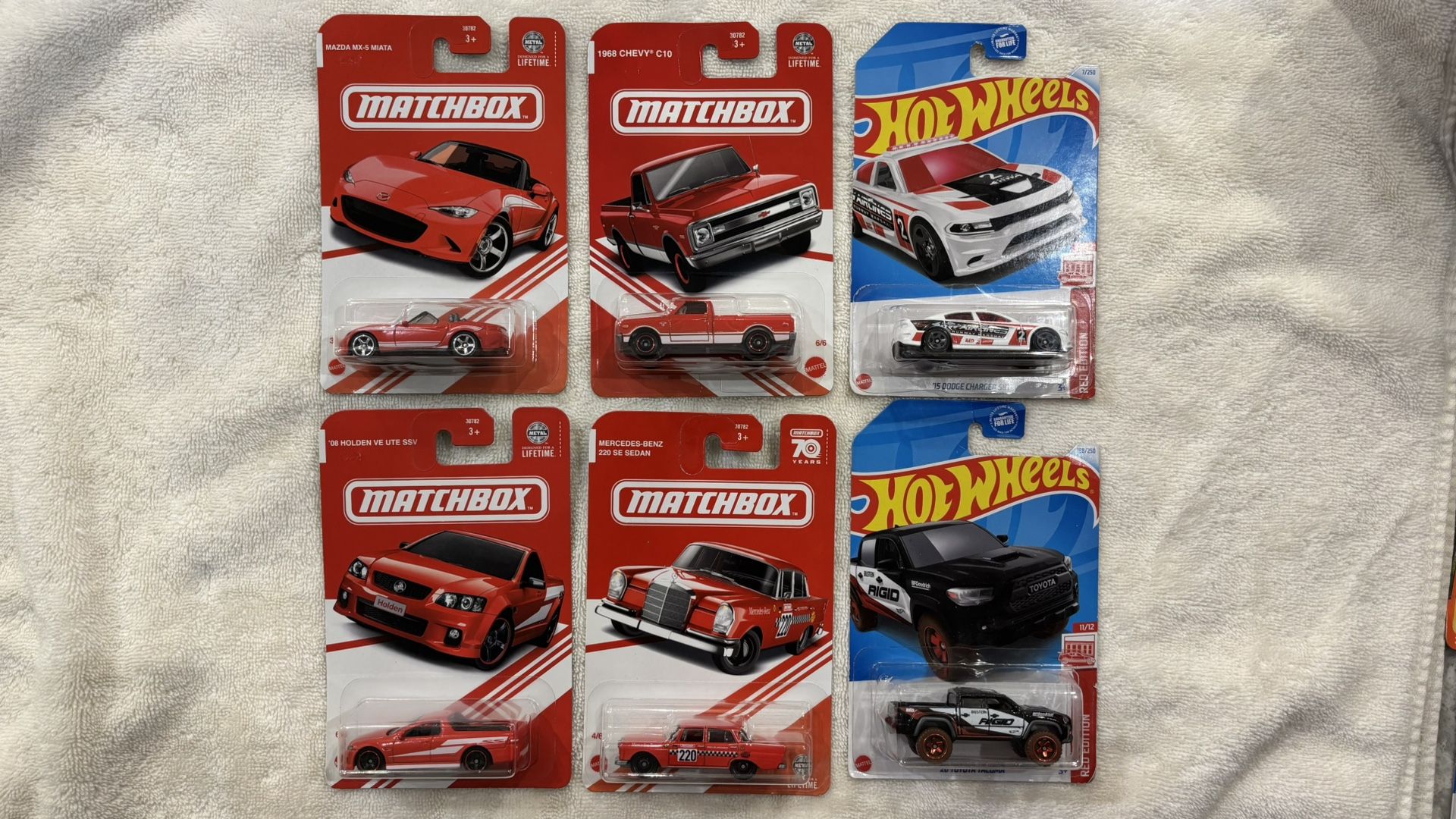 Hot Wheels Matchbox Target Exclusive Red Edition Lot Of 6 Cars New
