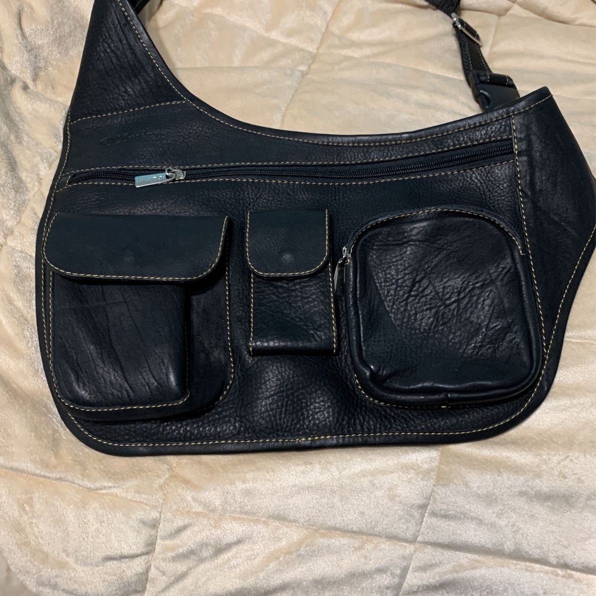 Italian 100% leather messenger type of bag