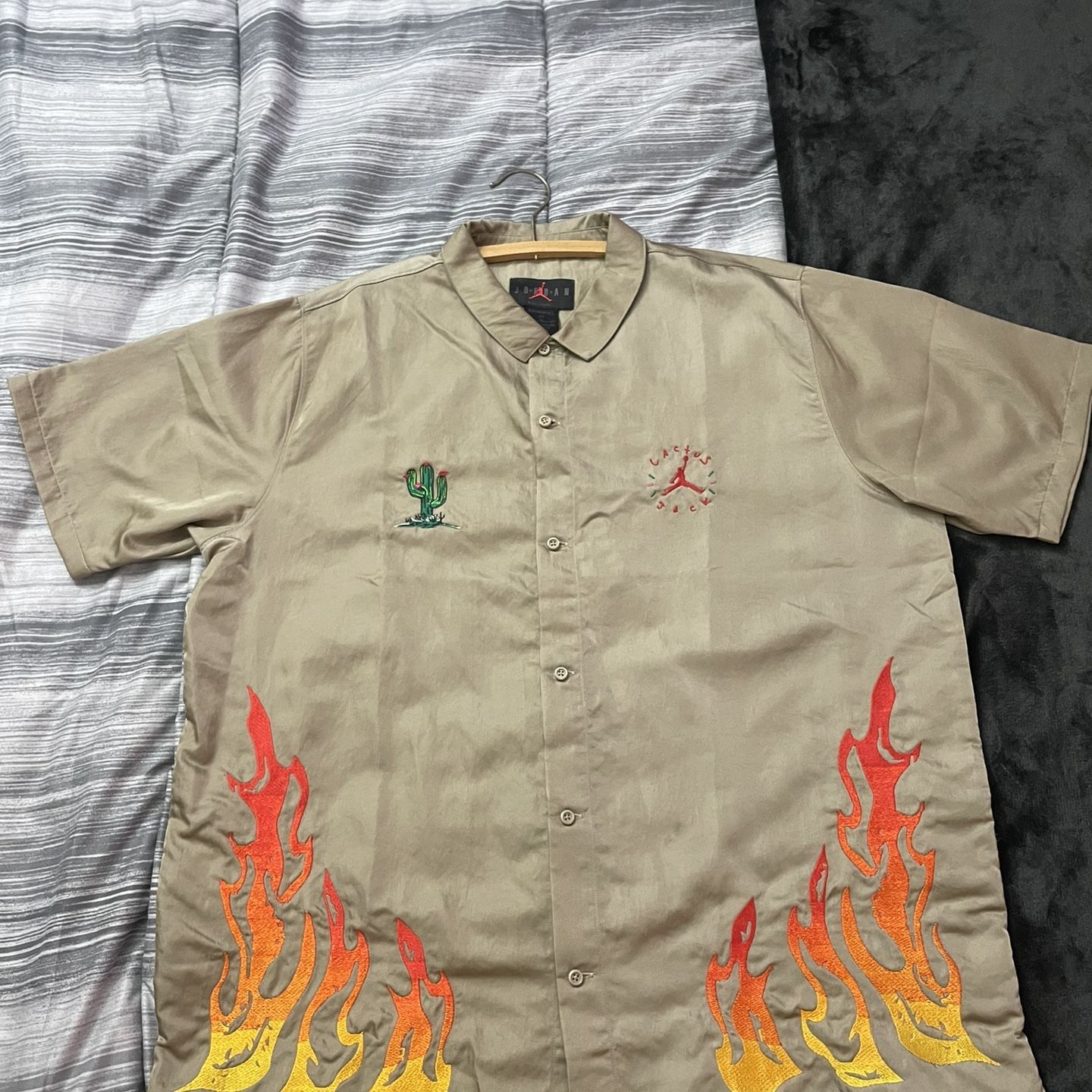 travis scott button down