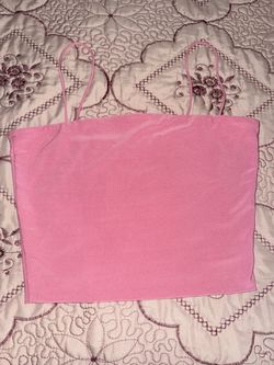 Pink crop top