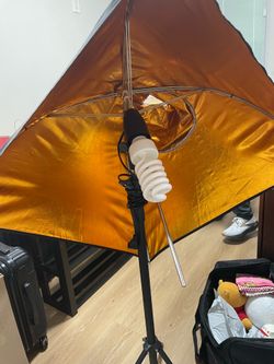Photography set Studio lights and backdrop