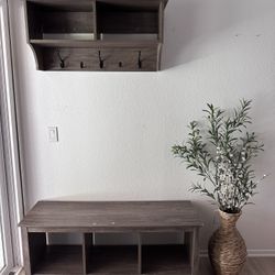 Storage Bench And Coat Rack