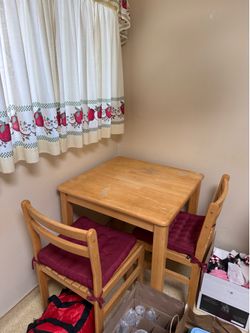 Table and Two Chairs