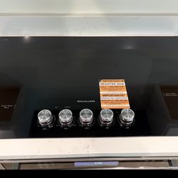 New 36” Electric Cooktop With 5 Elements And Knob Controls