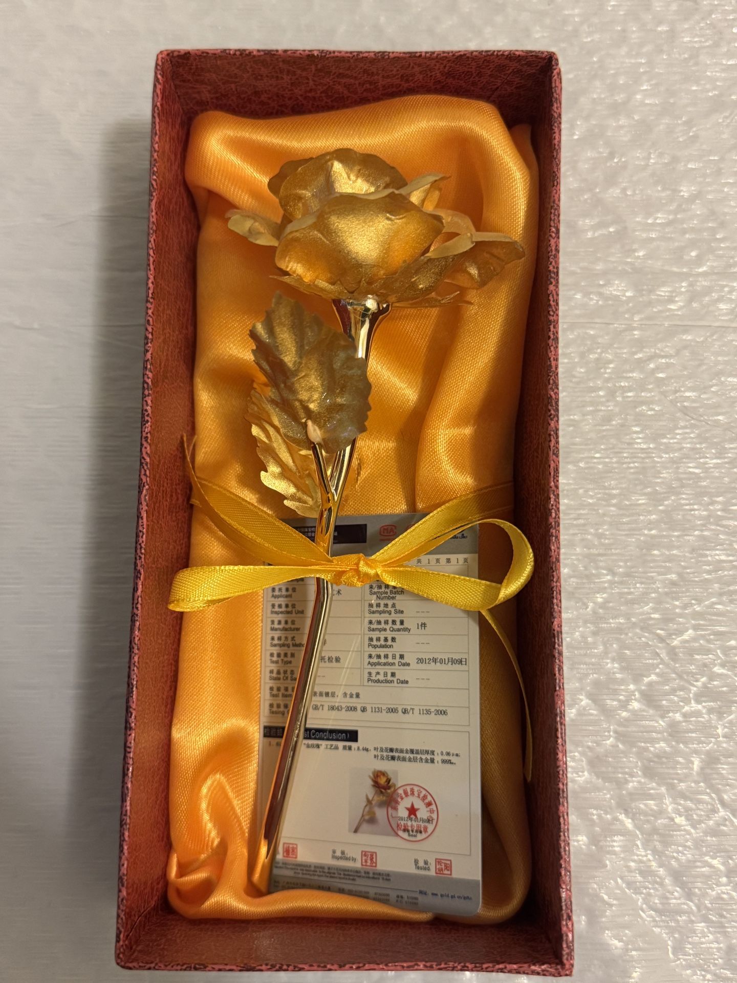 Decorative Gold Rose