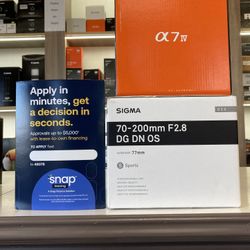 Sony A7 IV Camera with Sigma 70-200mm F2.8 Lens (Located In Downey, CA)