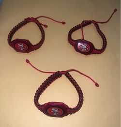 49ers handmade bracelet